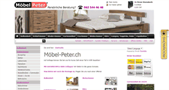 Desktop Screenshot of moebel-peter.ch